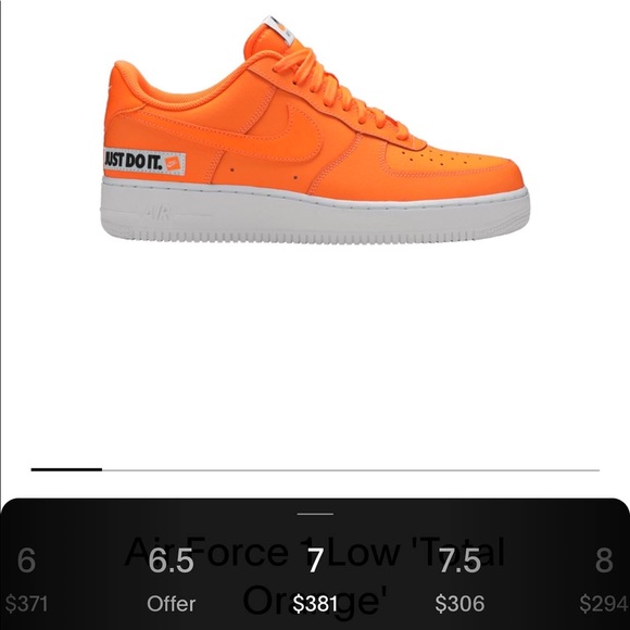 Orange Air Force 1’s - Picture 3 of 3